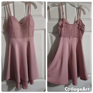 Rose pink dress